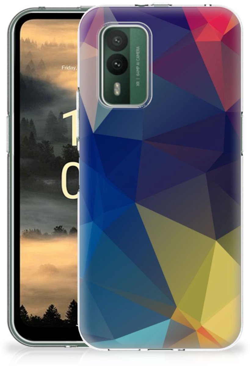 Nokia XR21 TPU Hoesje Polygon Dark