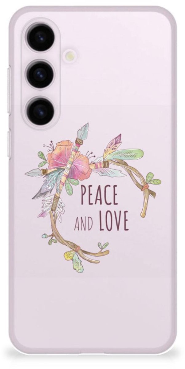 Samsung Galaxy S24 Plus Telefoonhoesje met Naam Boho Text