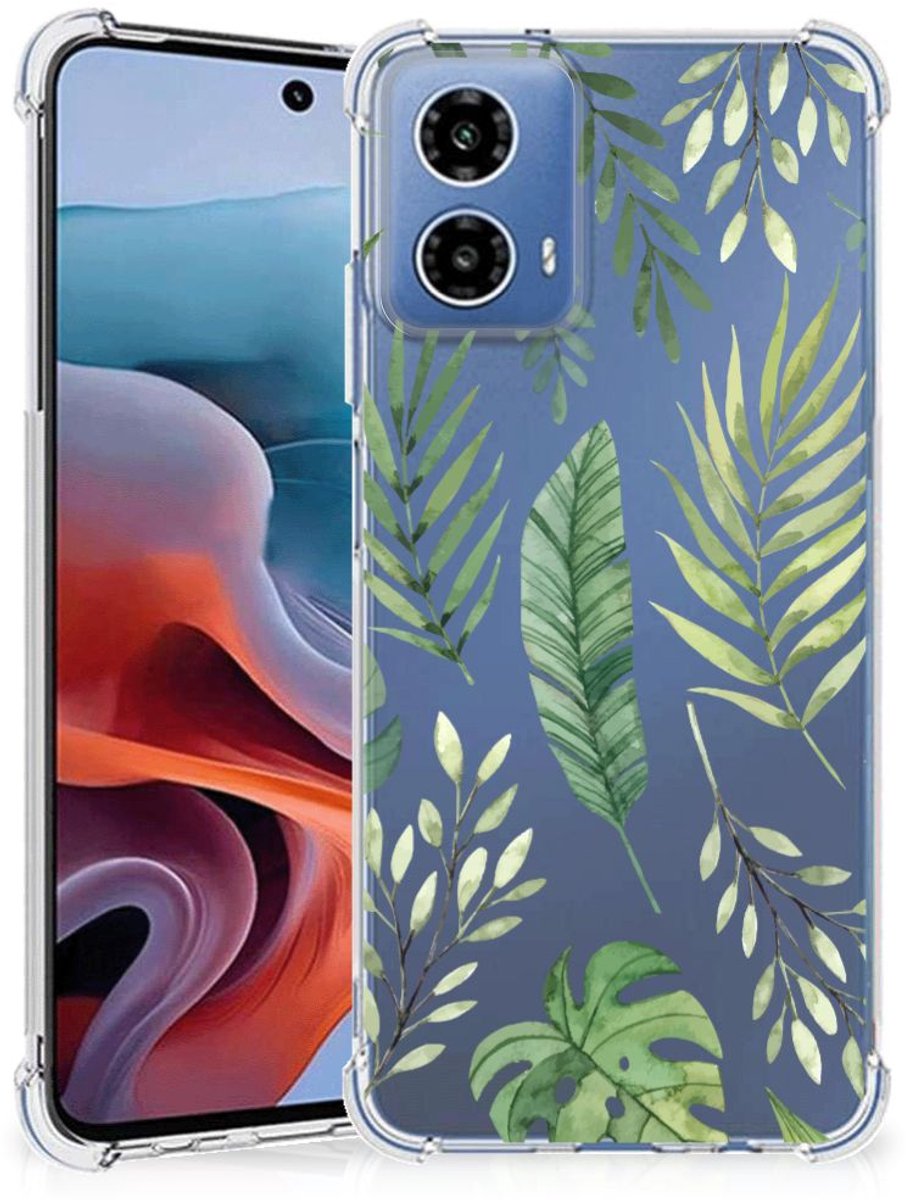 Motorola Moto G34 Case Leaves