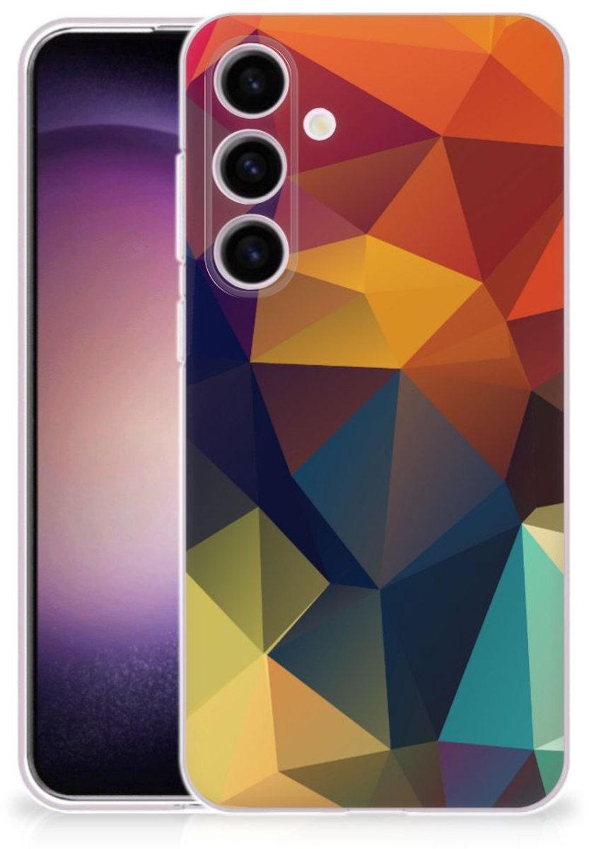 Samsung Galaxy S24 TPU Hoesje Polygon Color