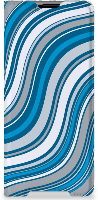 Coque Sony Xperia 5 III Book Case Vagues Blauw