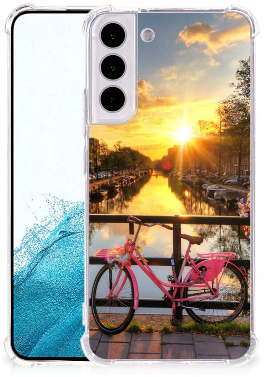 Samsung Galaxy S22 Plus Telefoonhoesje met valbescherming Amsterdamse Grachten