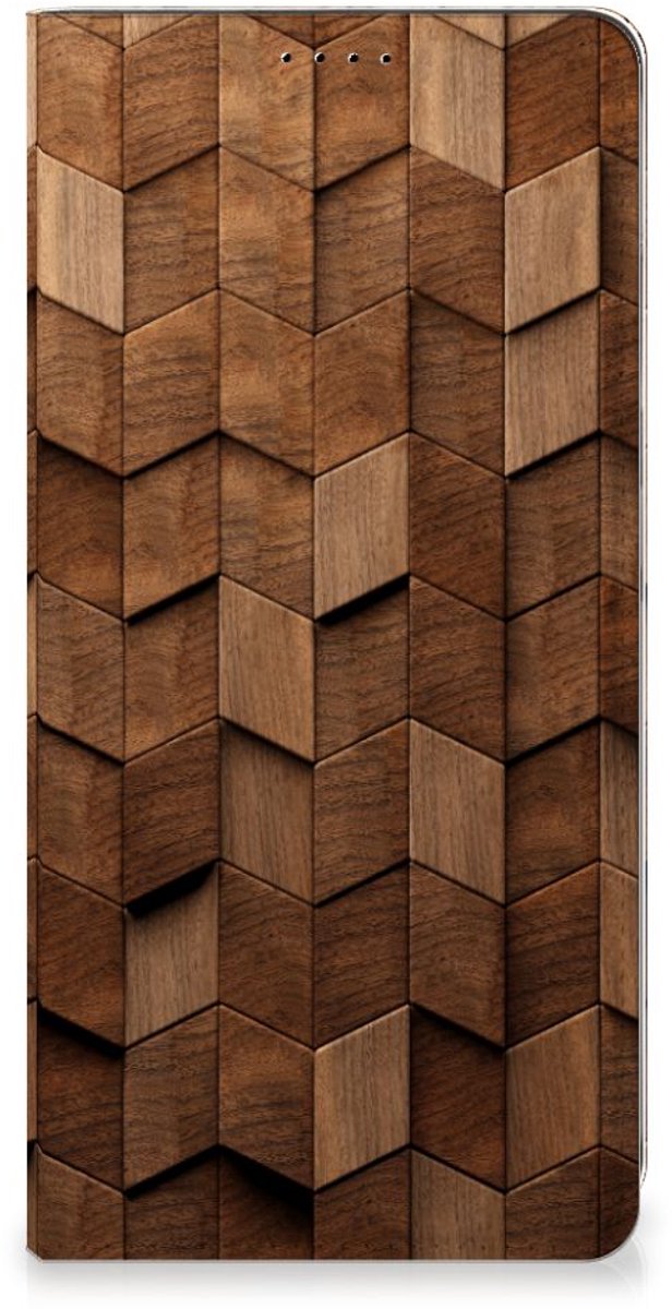 Book Wallet Case voor Samsung Galaxy A35 Wooden Cubes