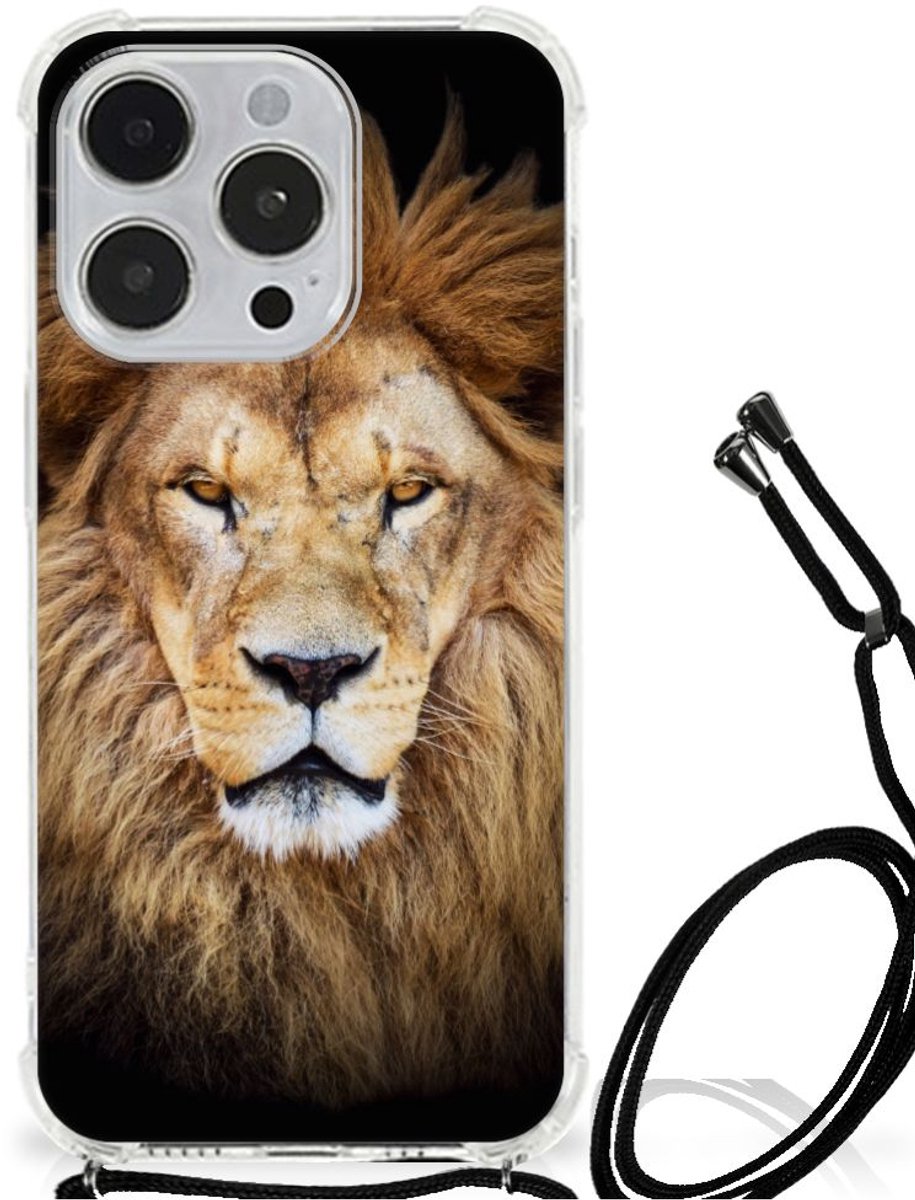iPhone 14 Pro Max Case Anti-shock Leeuw