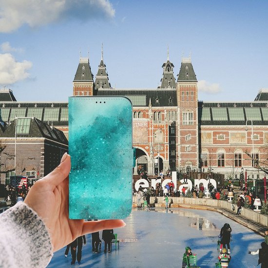 Coque pour téléphone portable iPhone 13 Pro Max Coque Photo Peinture Blue