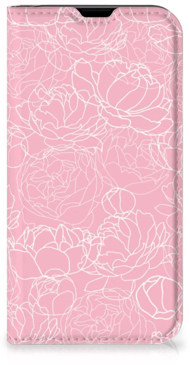 iPhone 13 Mini Smart Cover White Flowers
