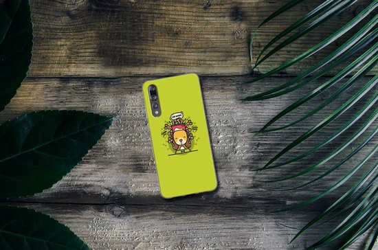 TPU Silicone Etui pour Huawei P20 Pro Coque Téléphone Biscuit Chien
