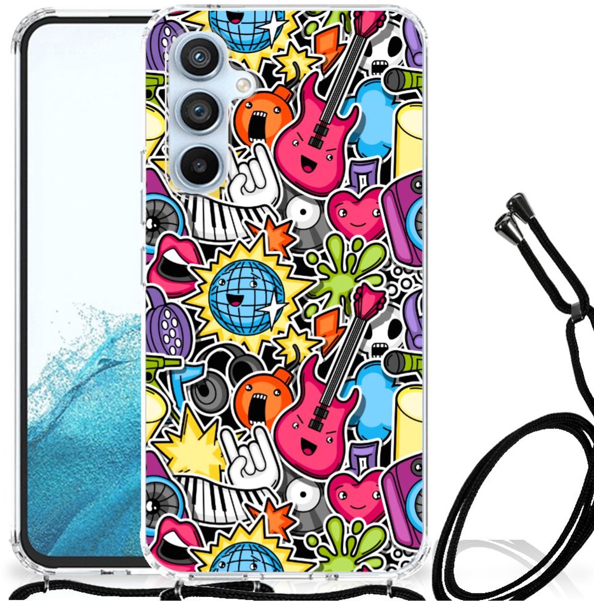 Samsung Galaxy A54 5G Anti Shock Bumper Case Punk Rock
