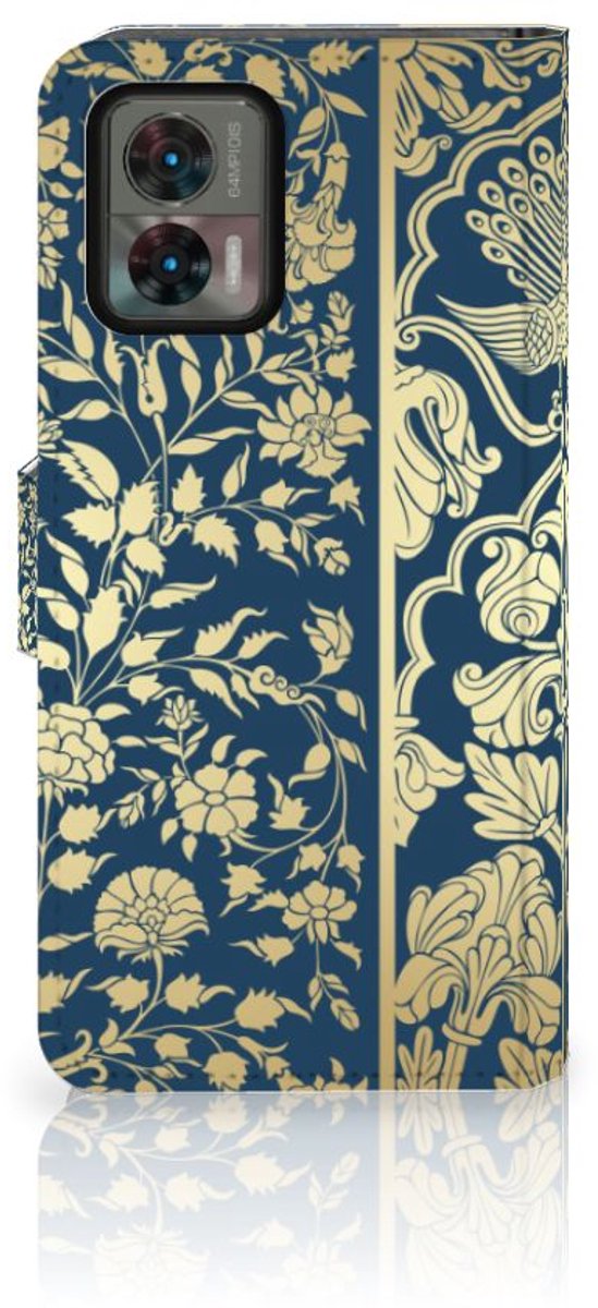 Motorola Edge 30 Neo Hoesje Beige Flowers