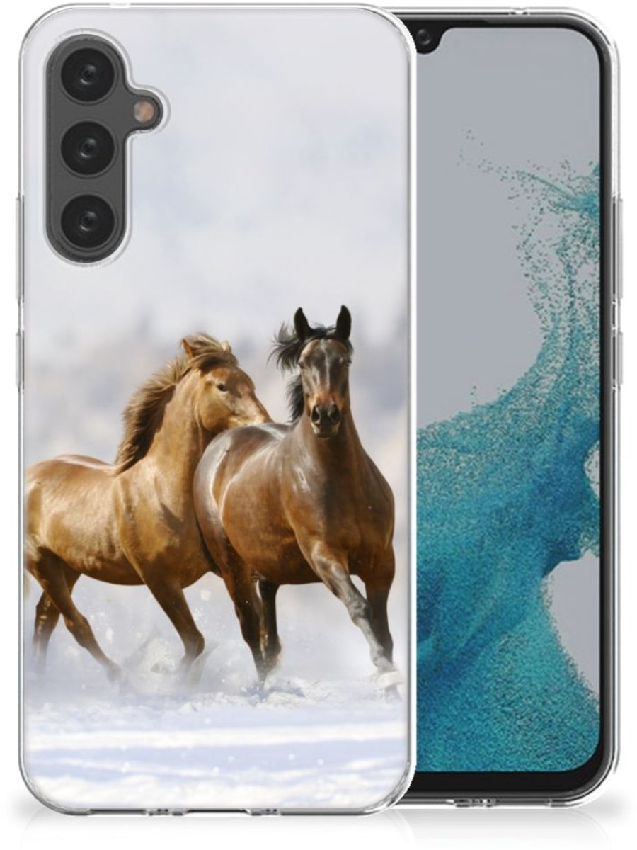 Samsung Galaxy A34 TPU Hoesje Paarden
