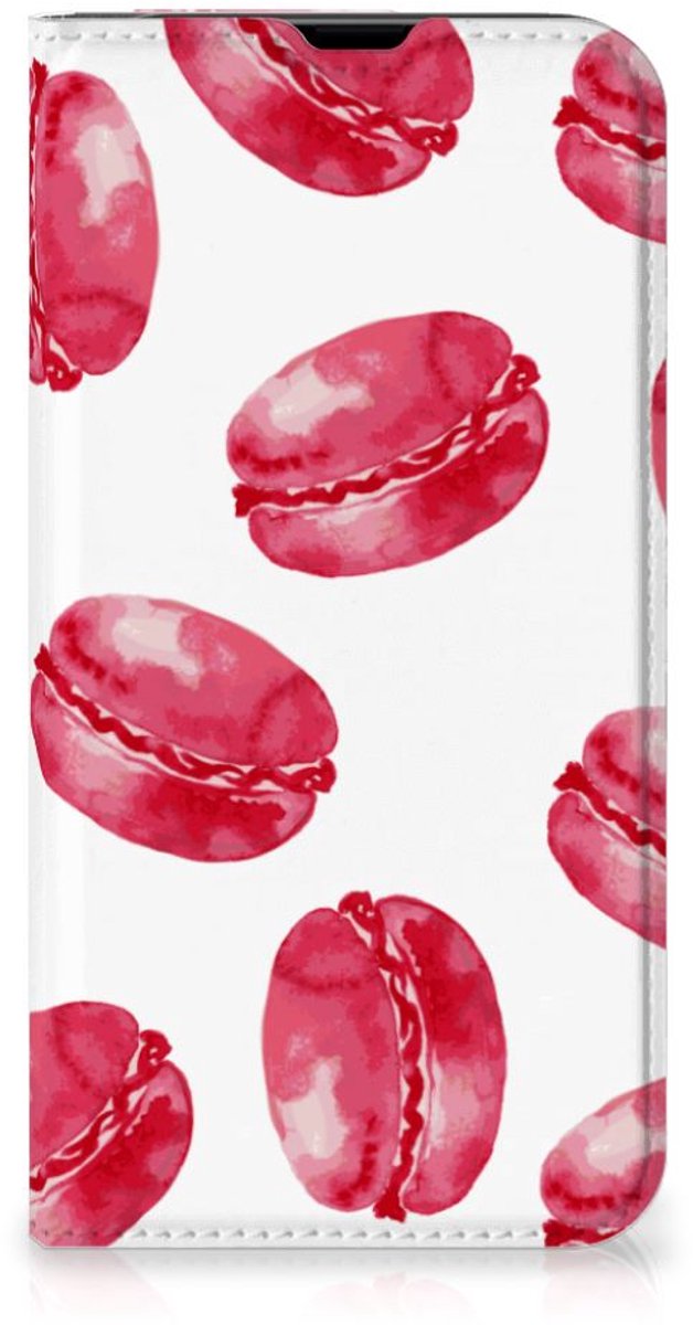 iPhone 13 Pro Flip Style Cover Pink Macarons
