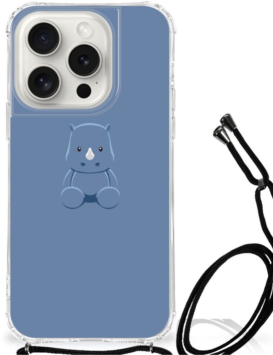 iPhone 15 Pro Stevig Bumper Hoesje Baby Rhino