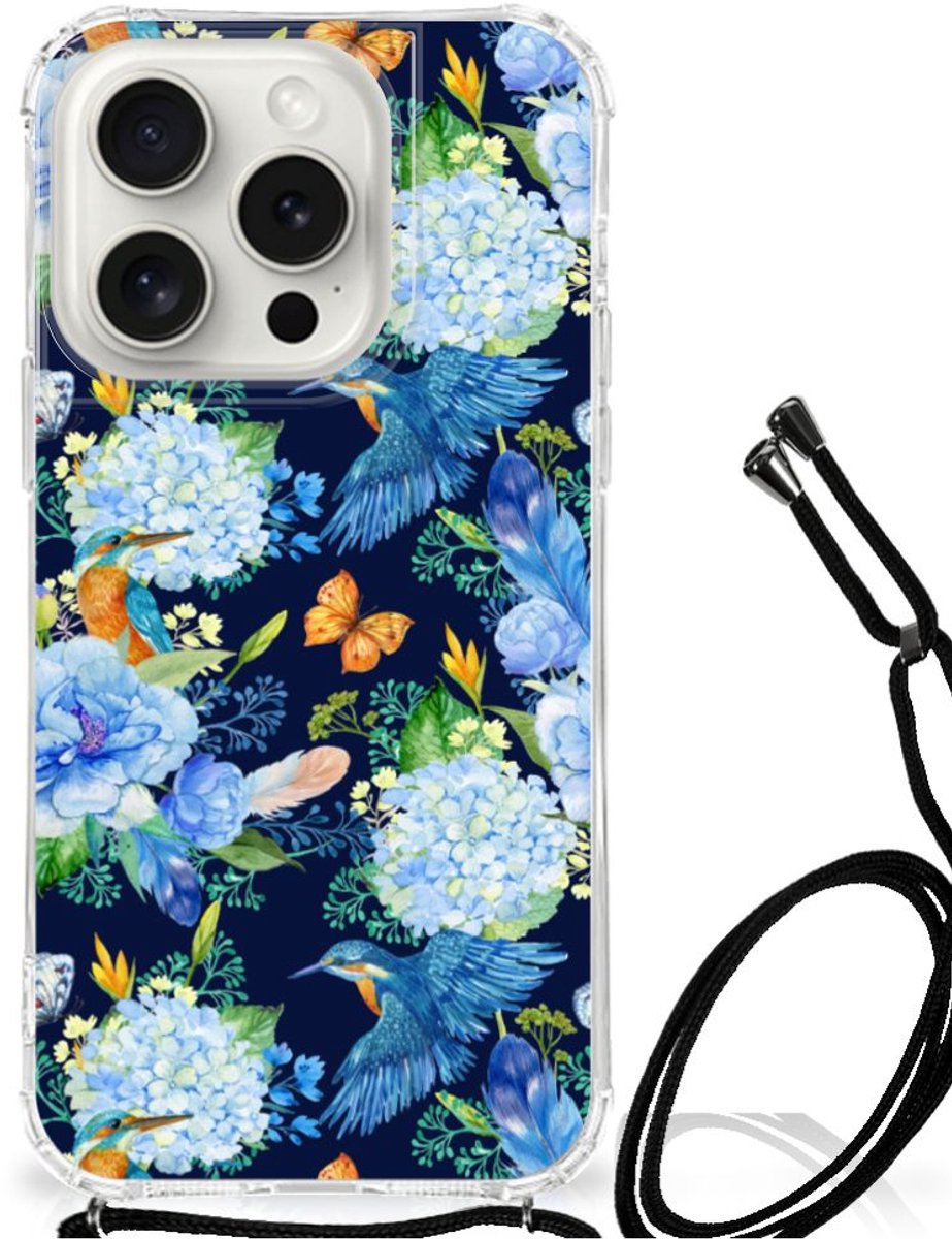 Case Anti-shock voor iPhone 15 Pro IJsvogel