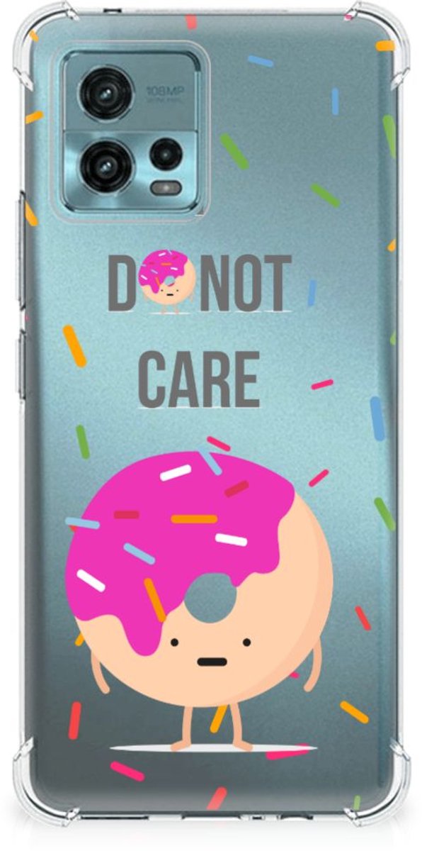 otorola Moto G72 Beschermhoes Donut Roze