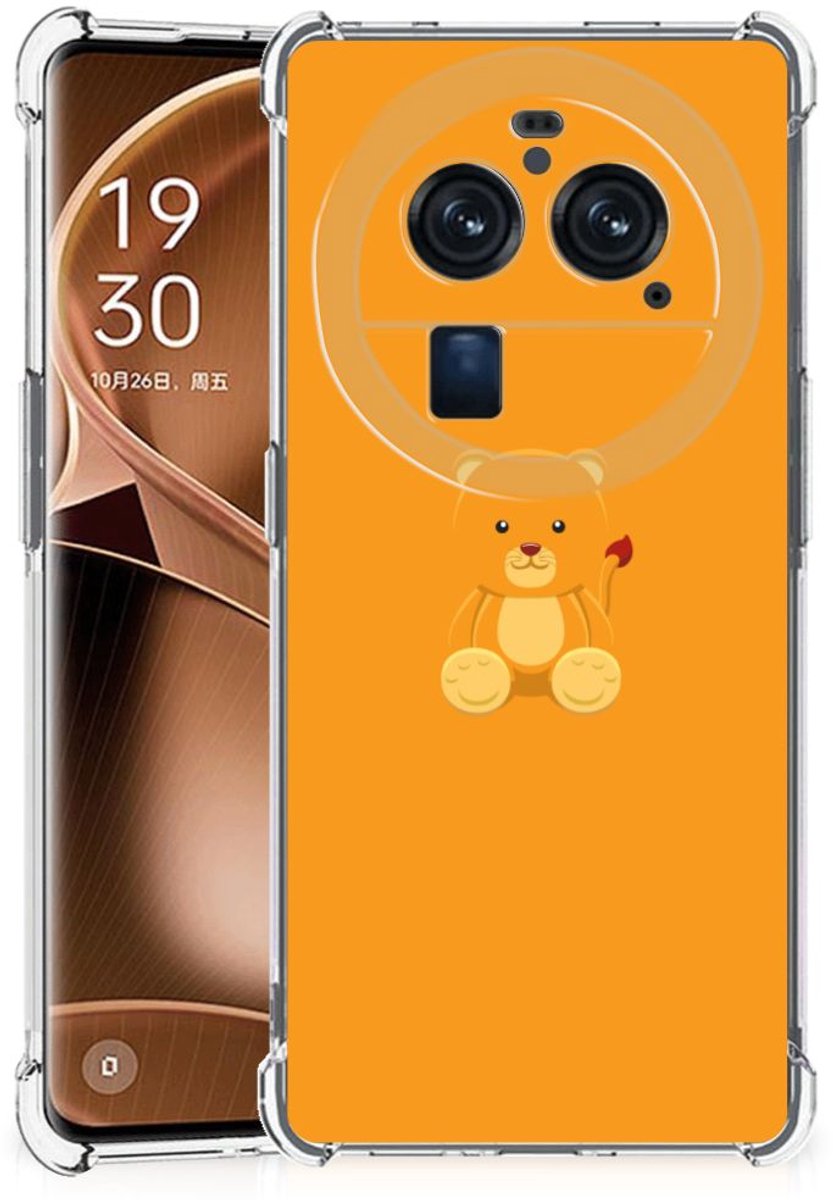 TPU Case Anti-Shock voor OPPO Find X6 Pro Stevig Bumper Hoesje Baby Beer