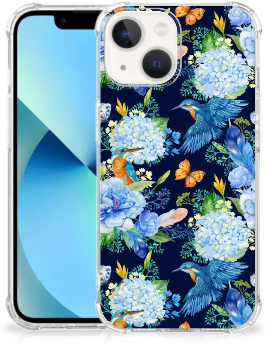 Case Anti-shock voor iPhone 13 mini IJsvogel