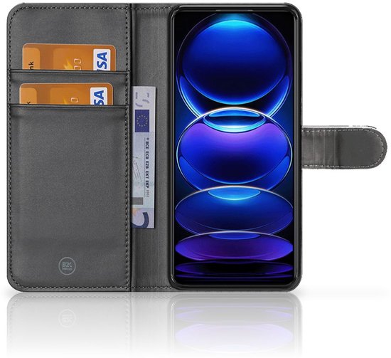 Flip Housse Xiaomi Redmi Note 12 5G | Poco X5 Portefeuille Yeux Crâne