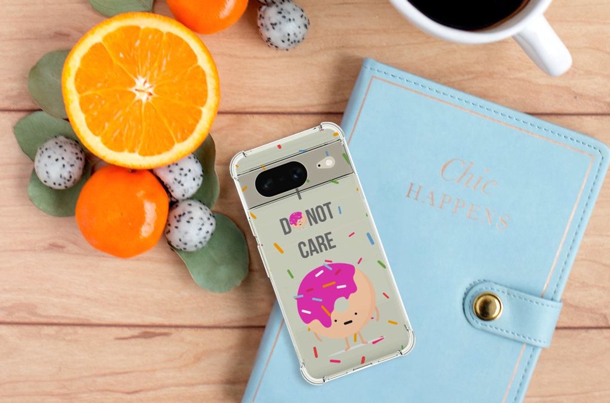Google Pixel 8 Beschermhoes Donut Roze
