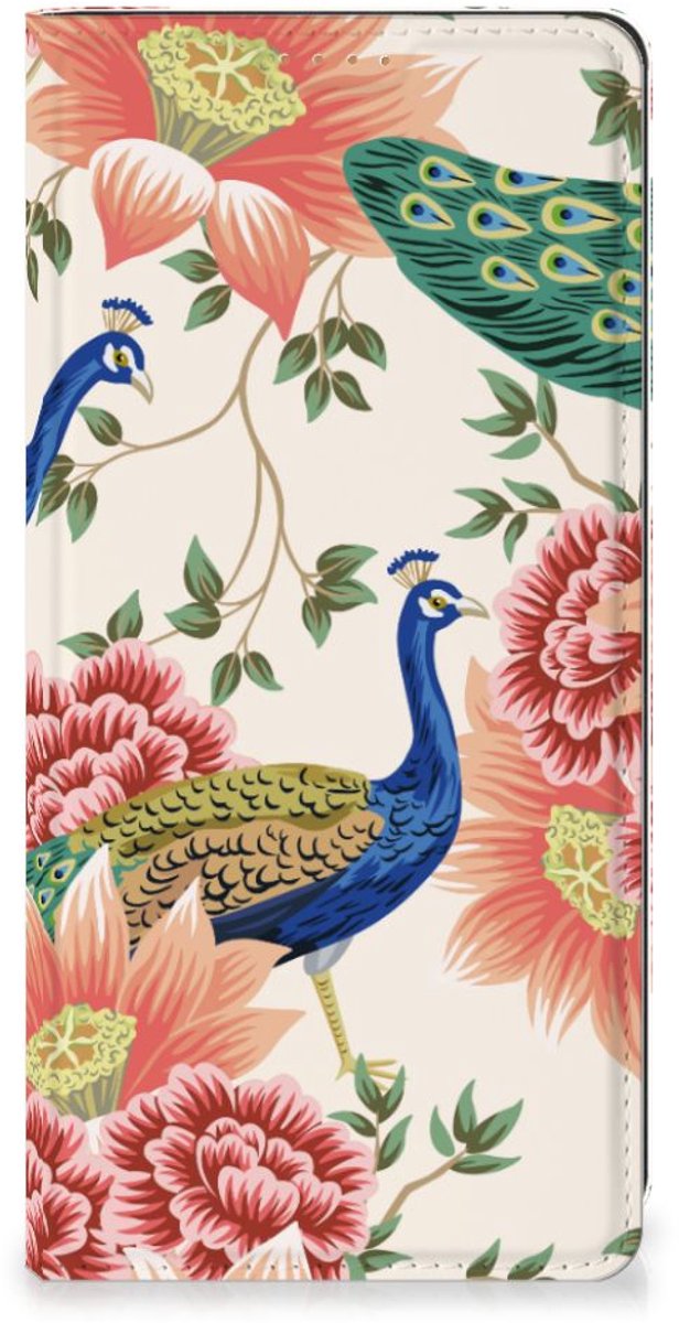 Hoesje maken voor Motorola Moto G34 Pink Peacock