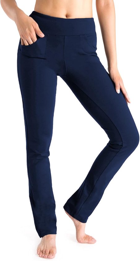 Luxe Kwaliteit Dames Sportbroek / Joggingsbroek | Trainingsbroek / Huisbroek | Sweatpants | Donkerblauw - M (40)