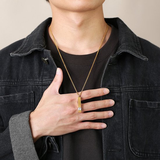 Luxe Ashanger Met Ketting En Gravering Always With Me Assieraad