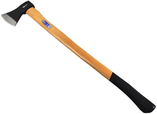 GEKO Bijl - Houten Handvat - Antislip Grip - Hoogwaardig Koolstofstaal - 1600g — afbeelding 5