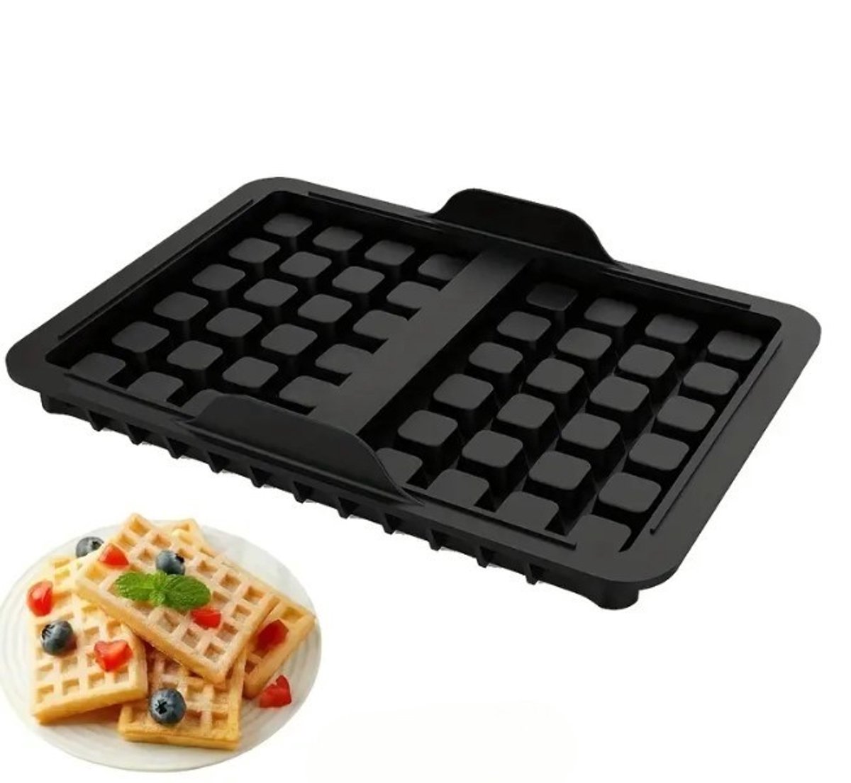 2 stuks wafelinzet heteluchtfriteuse accessoires, compatibel met Ninja AF400EU, AF451EU, SL400EU en AF500DE, wafelaccessoires, siliconen vorm, herbruikbaar 2 stuks wafelinzet heteluchtfriteuse accessoires, compatibel met Ninja AF400EU, AF451EU, SL400EU en AF500DE, wafelaccessoires, siliconen vorm, herbruikbaar