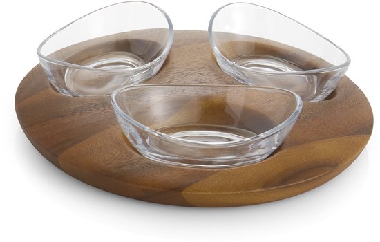 Transparenter PC-Kunststoff 3/4/5/6 Fächer Snack Fruit Caddy Eis gekühlter Gewür