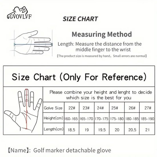 Nivard Golfhandschoenen - Golf Accessoires - Handschoen AntiSlip - Heren - Rechts - Maat M van Merkloos — afbeelding 2