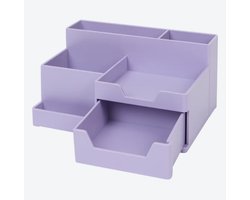 Bureau-organizer - 18,5 x 15 x 9 cm - 6 vakken - Paars