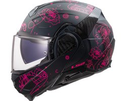 LS2 FF910 Advant II Sophia Zwart Roze Systeemhelm - Helm