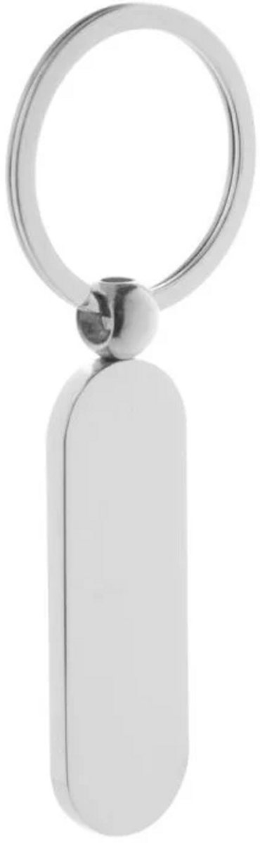 Nevolis® Luxe Sleutelhanger van Chroom – Stijlvolle en Duurzame Sleutelhanger