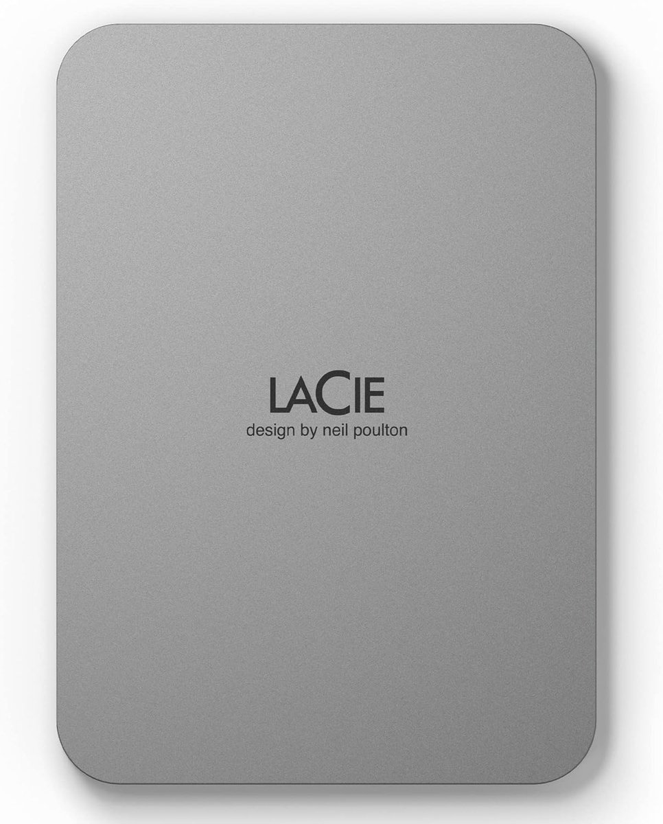 Draagbare Externe Harde Schijf 2TB - USB-C 3.2 voor PC en Mac - Gerecycled Aluminium - Inclusief Adobe All Apps