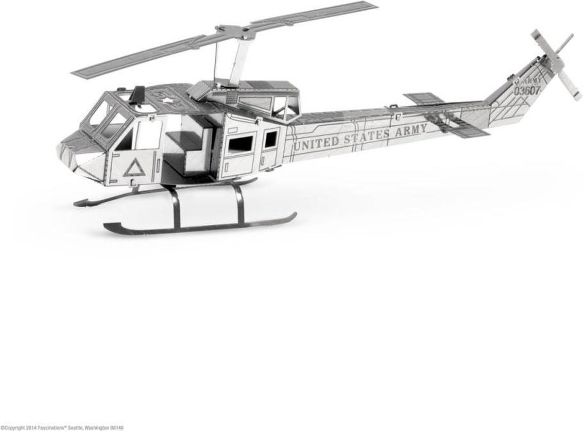 Metal Earth Modelbouw 3D Helikopter UH1 Huey - Metaal