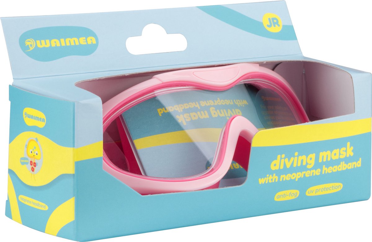 Waimea Zwembril - Kinderen - Neopreen band - Roze - Anti - Condens — afbeelding 3