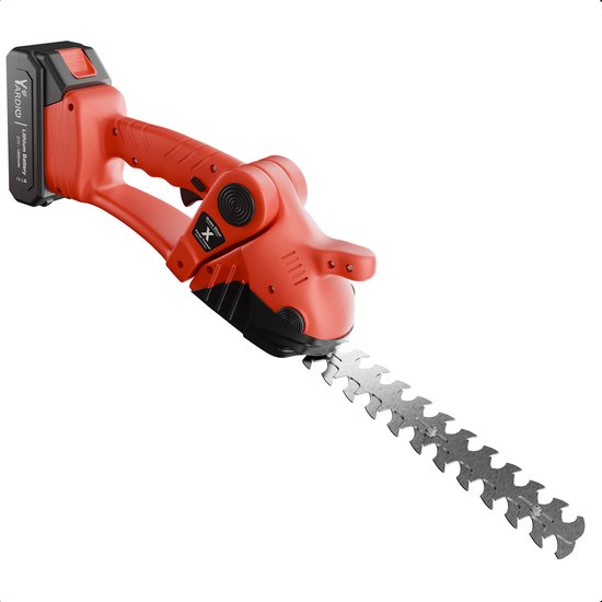 YARDIO Tools® - HTS-22mm - Heggenschaar - 2-in-1 - Heggenschaar Accu Electrisch - Grasschaar Buxusschaar - HTS-22mm - Zonder Accu en Snellader van YARDIO Tools® — afbeelding 4