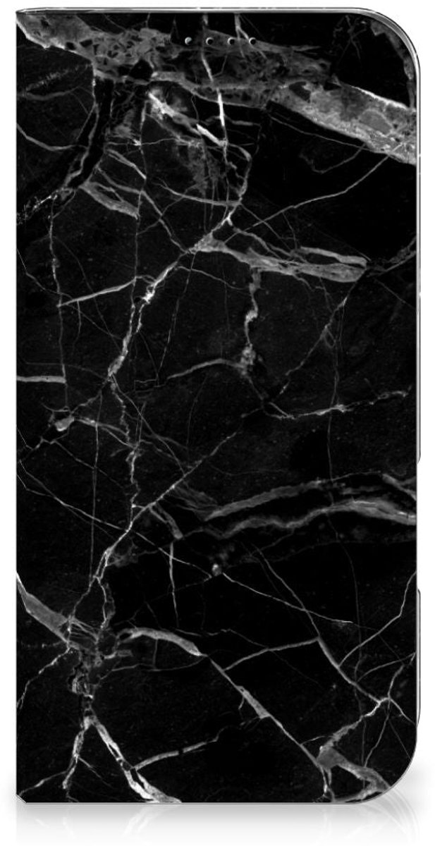iPhone 16 Plus Standcase Marmer Zwart - Origineel Cadeau Vader