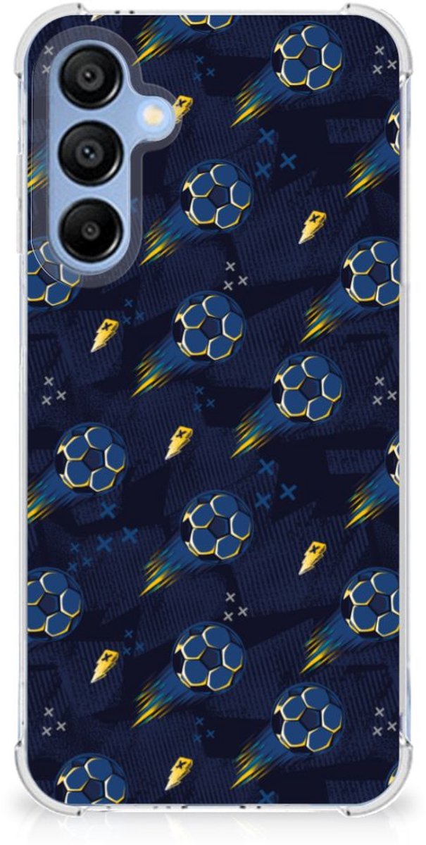 Doorzichtige Silicone Hoesje voor Samsung Galaxy A16 Voetbal
