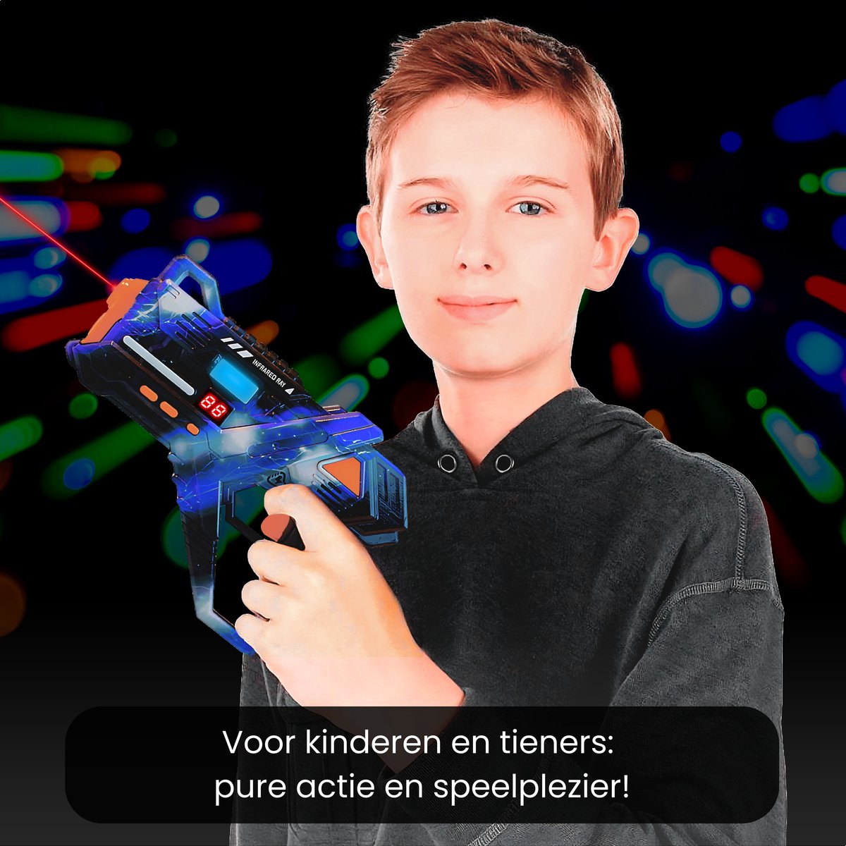 Laser Tag Set 4 Spelers Met Vesten - Laser Game Speelgoed Voor Kinderen 4 Schietmodi Infrarood Pistolen Multiplayer Teamspel Indoor Outdoor Cadeau Jongens En Meisjes 6 Jaar 358096