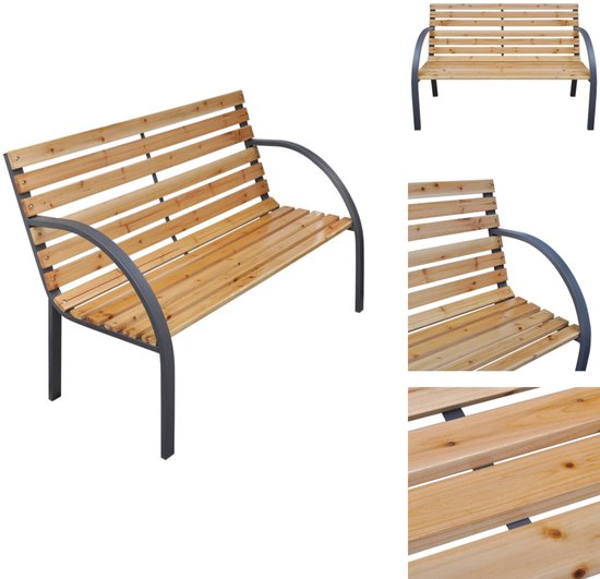 vidaXL - Houten Bankje - Tuinmeubel - 120x60x81 cm - Acaciahout