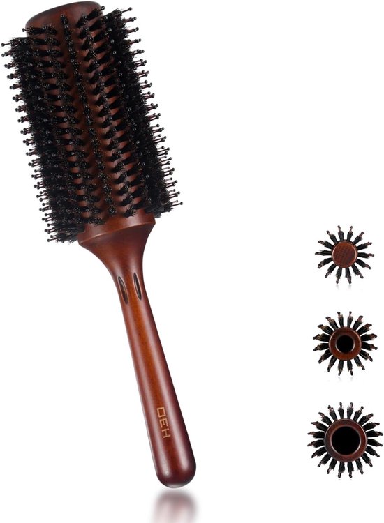 Brosse à cheveux ronde pour femme - Séchez, coiffez et lissez pour plus de brillance et de volume