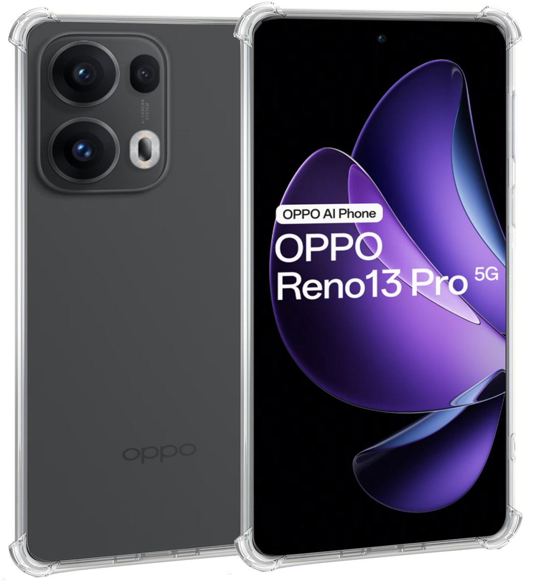 ChiGuard Hoesje Geschikt voor OPPO Reno 13 Pro - Shock Proof Case – Cover Transparant