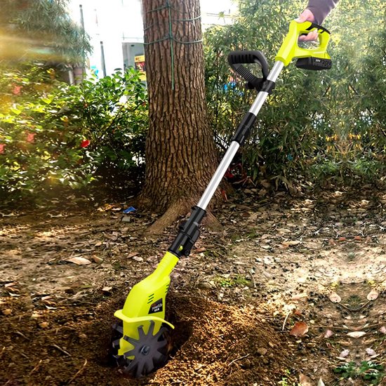 Krachtige Cultivator - Elektrische tuinfrees - Dubbelzijdige werking - Draadloos - Lichtgewicht - Accu - Verstelbare steel - Verticuteermachines - 17cm diep van TotalTools — afbeelding 2