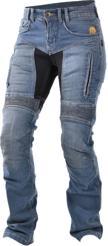 Trilobite 661 Parado Regular Fit Dames Blauw Level 2 Motorjeans - Maat 28 - Broek