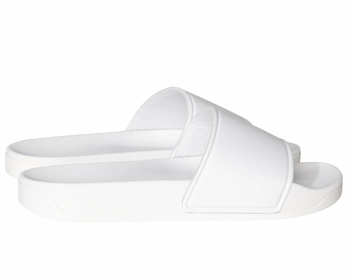 Badslippers Unisex, Wit, maat 47