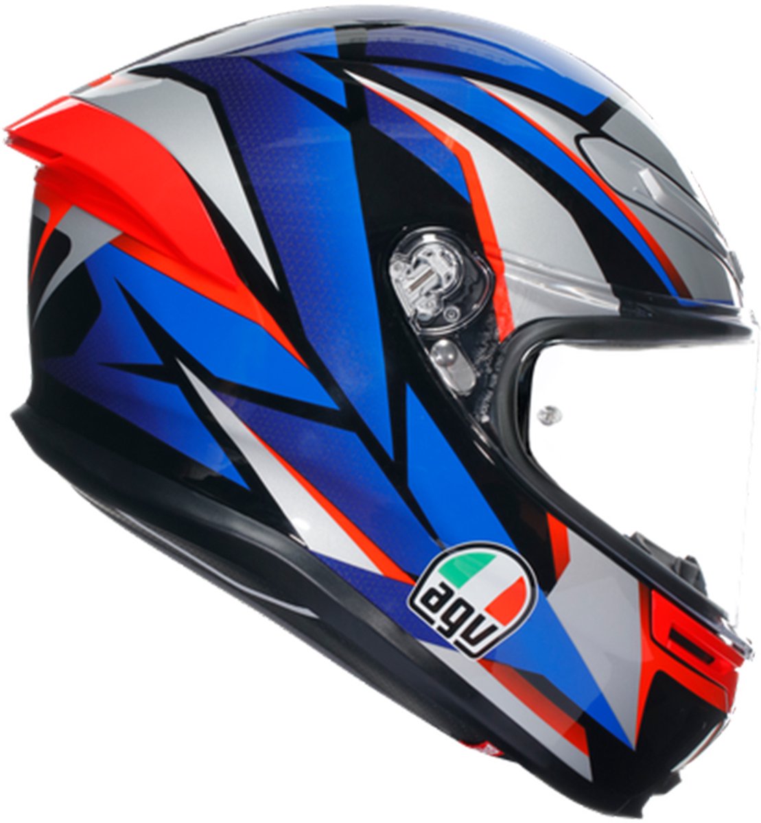 Agv K6 S E2206 Mplk Slashcut Zwart Blauw Rood 015 Integraalhelm - Maat S - Helm – foto 6