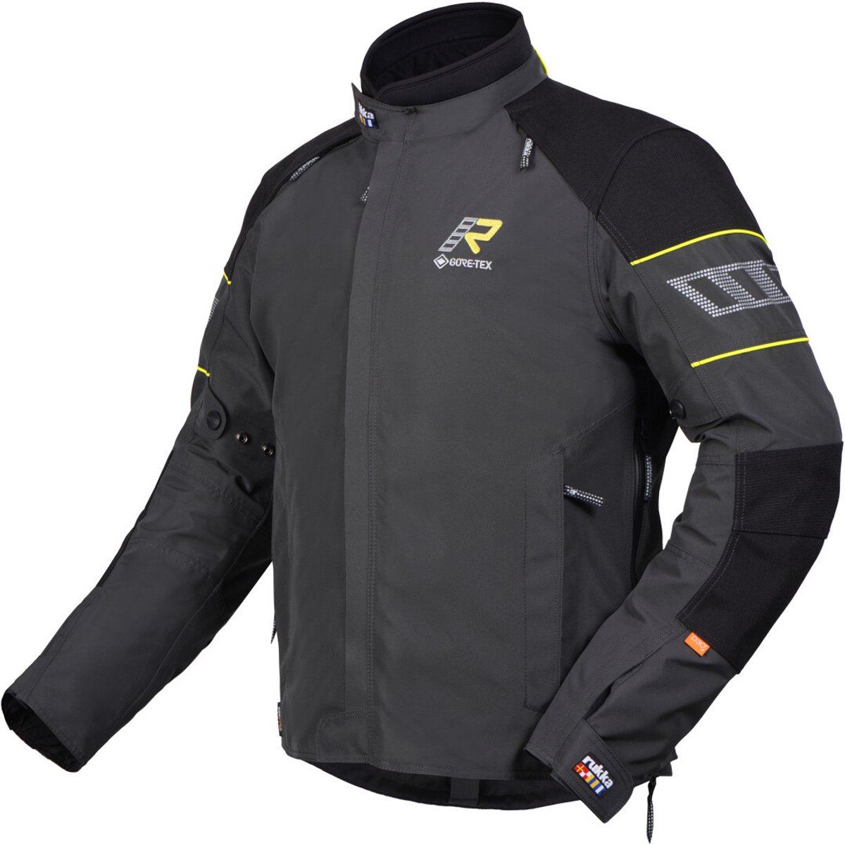Rukka R-EX 2.0 Zwart Grijs Waterdichte Textiele Motorjas - Jas