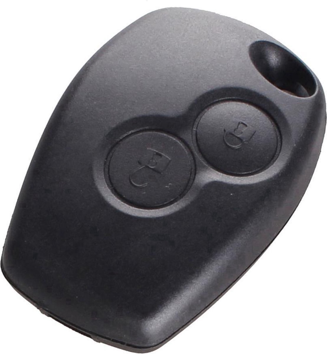 Renault Sleutel Behuizing - 2 Knoppen - VAC/NE73 Autosleutelbehuizing - Sleutelcover Auto - Autosleutel Vervanging - Renault & Dacia Autosleutel - Zwart