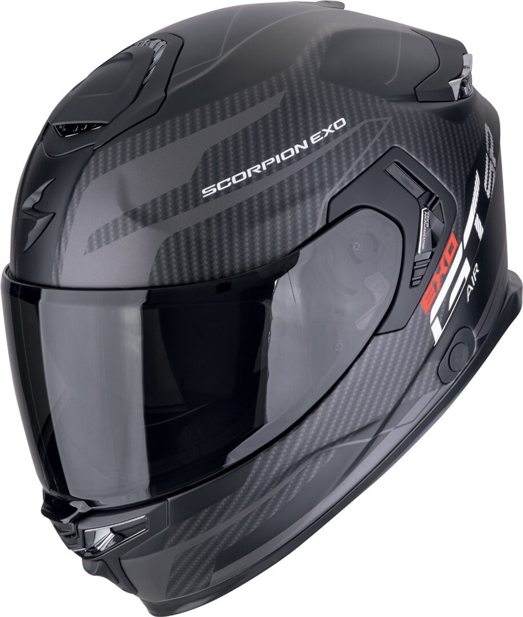Scorpion EXO-GT SP Air Flex Zwart Zilver Integraalhelm - Maat XXXL - Helm