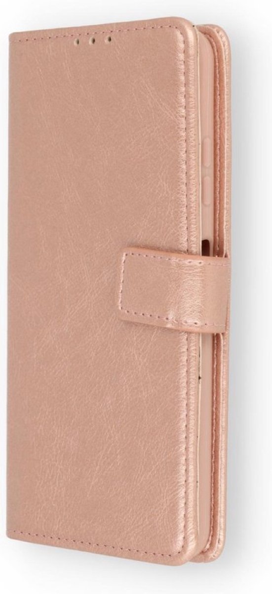 Portemonnee Book Case - Hoesje Geschikt voor Samsung Galaxy Note 10 - Kaarthouder & Magneetlipje - Roségoud